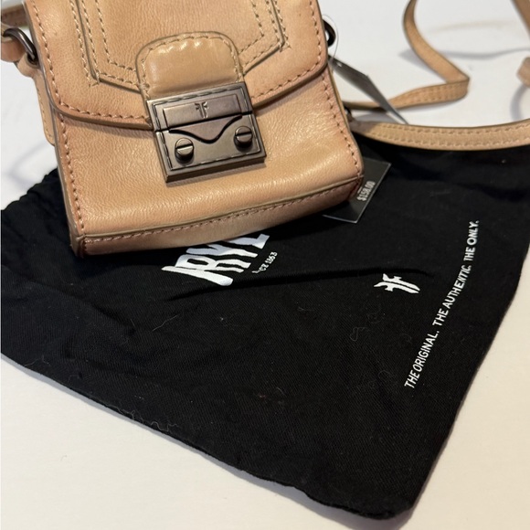 Frye Beige Nude Leather Mini Bag - Picture 2 of 8